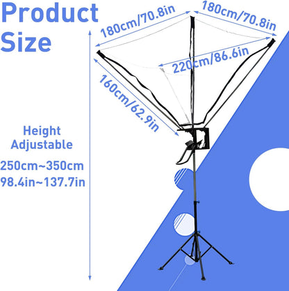 Basketball Rebounder Machine, Adjustable Basketball Shot Trainer