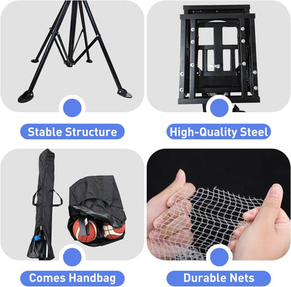 Basketball Rebounder Machine, Adjustable Basketball Shot Trainer